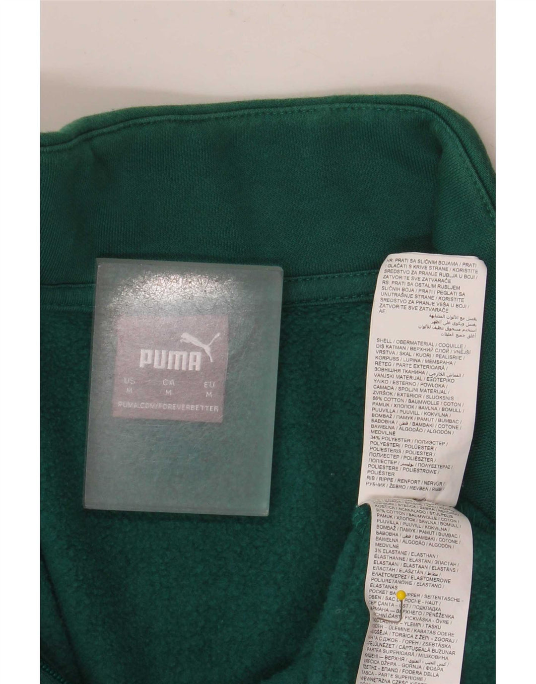 Jaqueta masculina Puma Graphic Tracksuit Top Verde Médio Algodão Colorblock