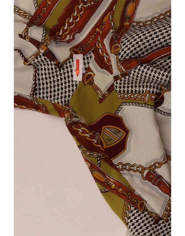 Blusa feminina Primavera Firenze com estampa abstrata Reino Unido 14 grande multicol