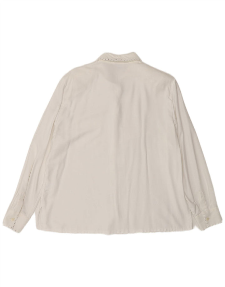 Blusa feminina Basler EU 44 XL branca viscose