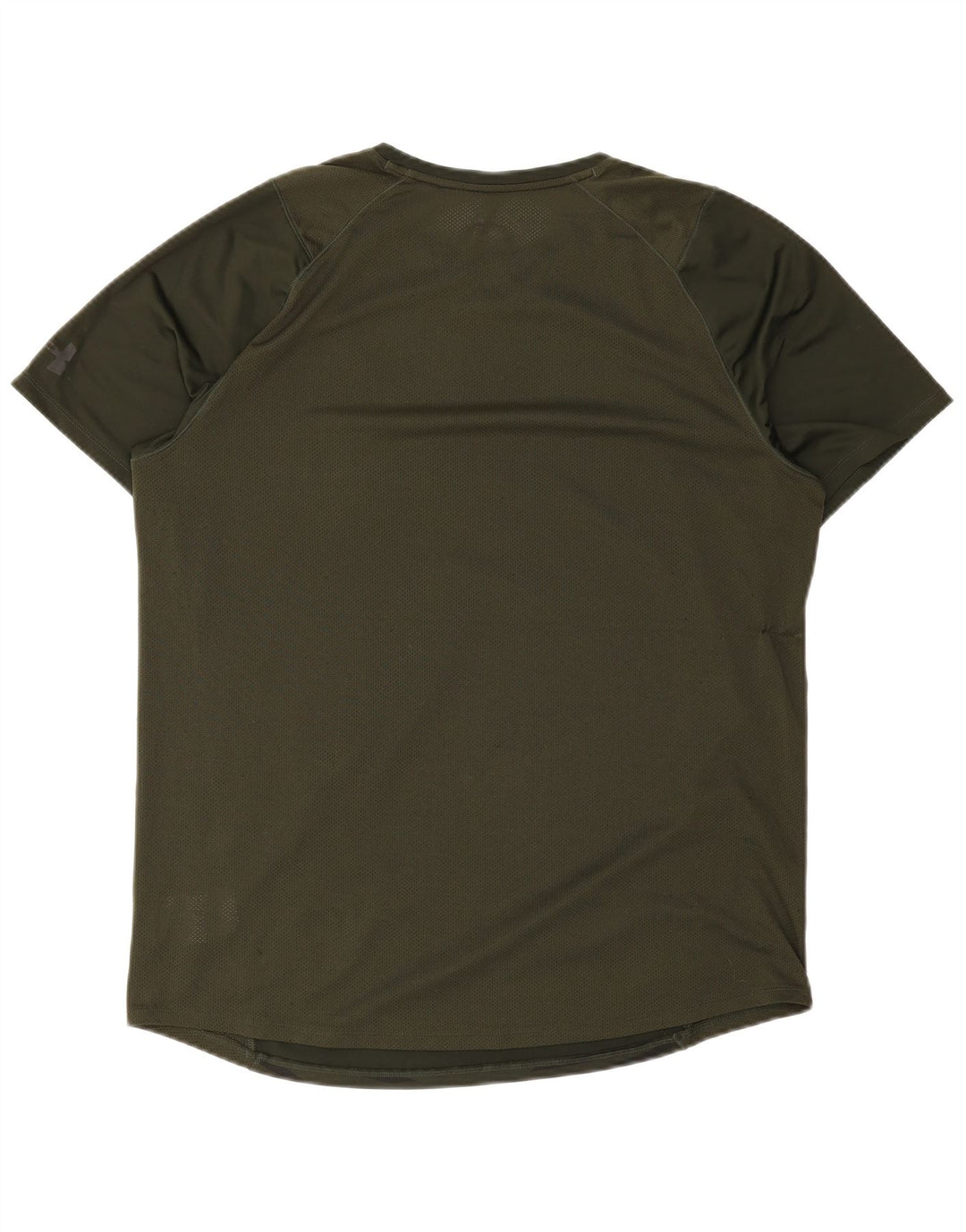 Under Armour Camiseta masculina justa XL poliéster listrado verde