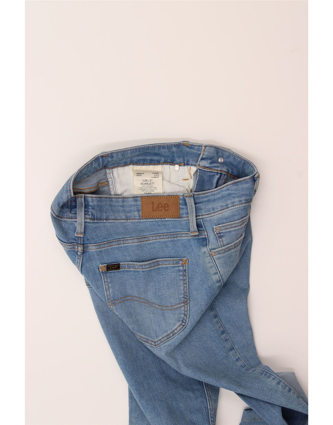LEE Womens Scarlett Cropped Jeans W28 L24 Blue Cotton Vintage Lee and Second-Hand Lee from Messina Hembry 