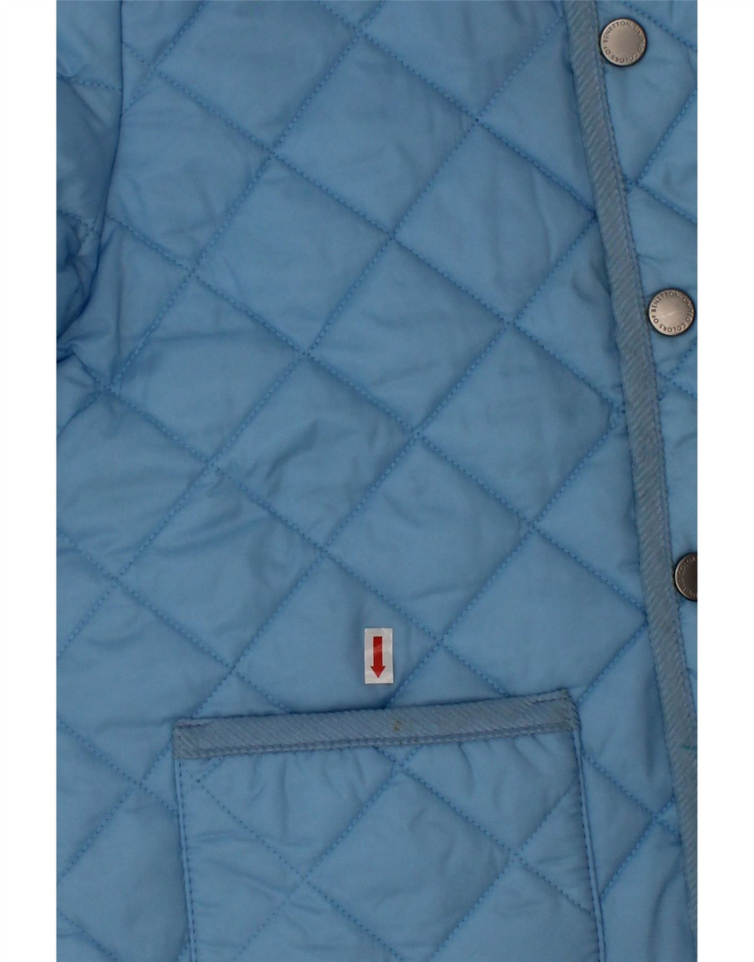 Jaqueta acolchoada Benetton Boys 7-8 anos nylon azul médio