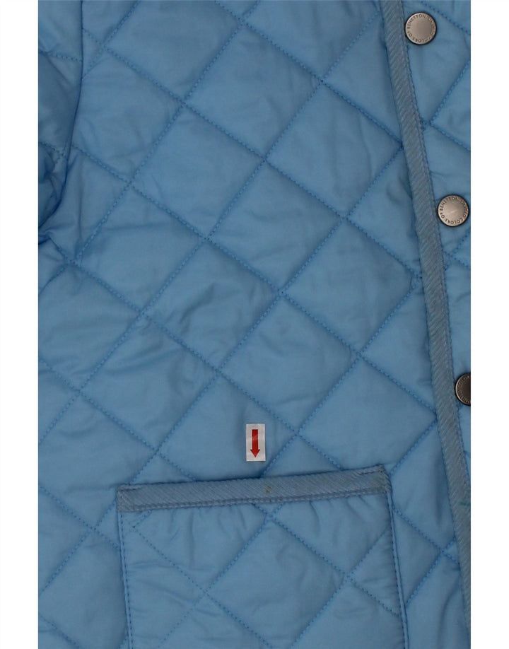 Jaqueta acolchoada Benetton Boys 7-8 anos nylon azul médio