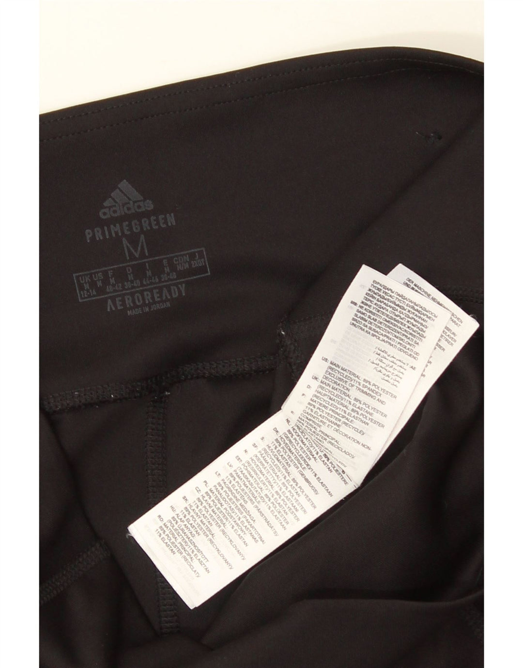 ADIDAS Womens Aeroready Leggings UK 12/14 Médio Preto Poliéster