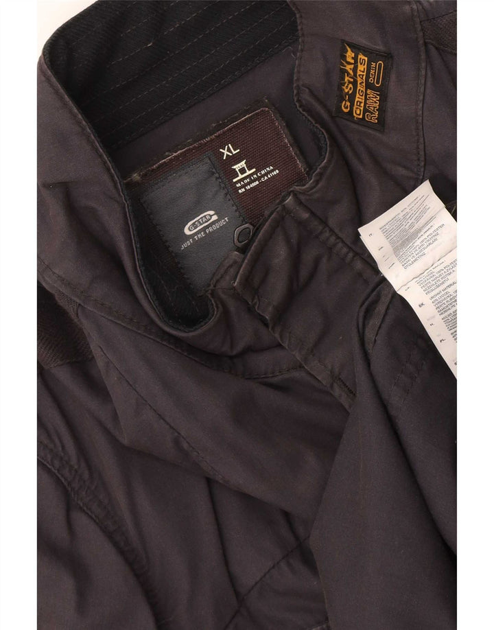 Jaqueta utilitária masculina G-Star UK 42 XL algodão preto