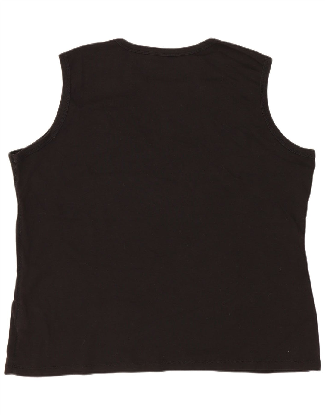 Colete feminino EDDIE BAUER UK 20 2XL algodão preto