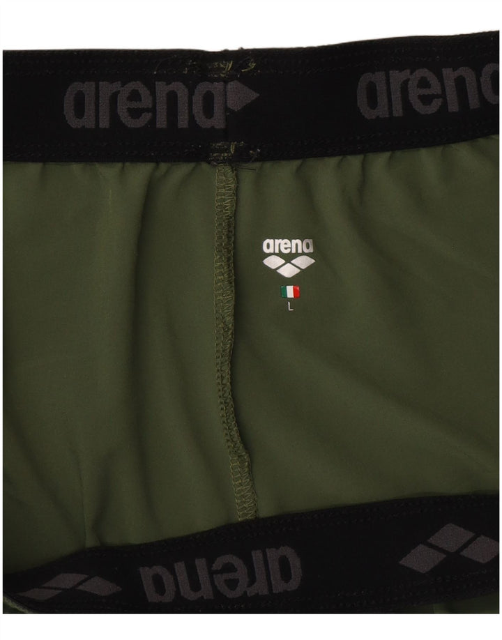 Arena Mens Sport Shorts Grande Poliéster Cáqui