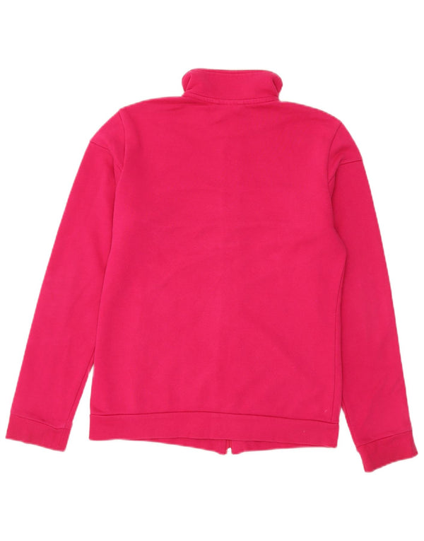 Adidas Womens Tracksuit Top Jacket UK 8/10 Pequeno Rosa Colorblock Algodão