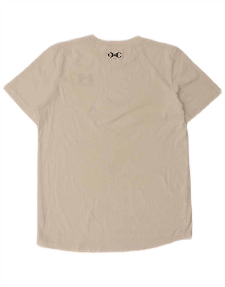 Camiseta UNDER ARMOUR Meninos 13-14 Anos XL Branco