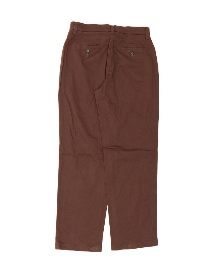LEE Womens Straight Casual Trousers US 8 Medium W30 L29 Brown Cotton Vintage Lee and Second-Hand Lee from Messina Hembry 