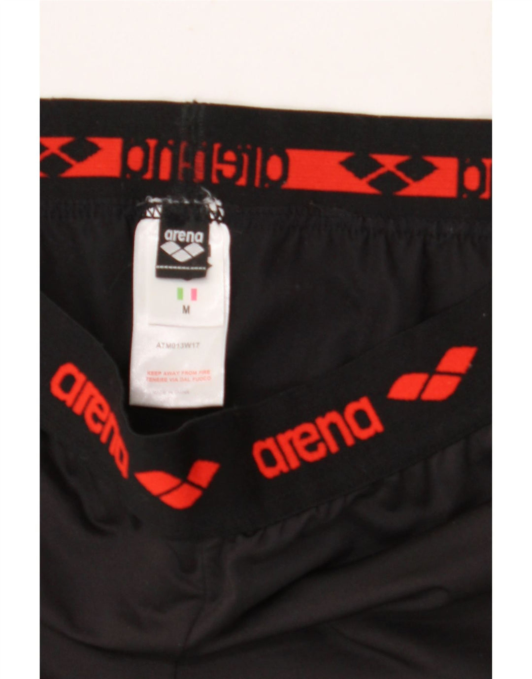 Arena Womens Graphic Leggings UK 12 Médio Preto Poliéster