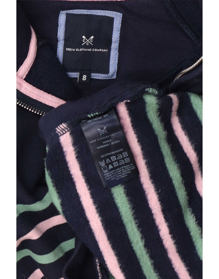 Crew Clothing feminino oversized moletom jumper Reino Unido 8 pequeno azul marinho