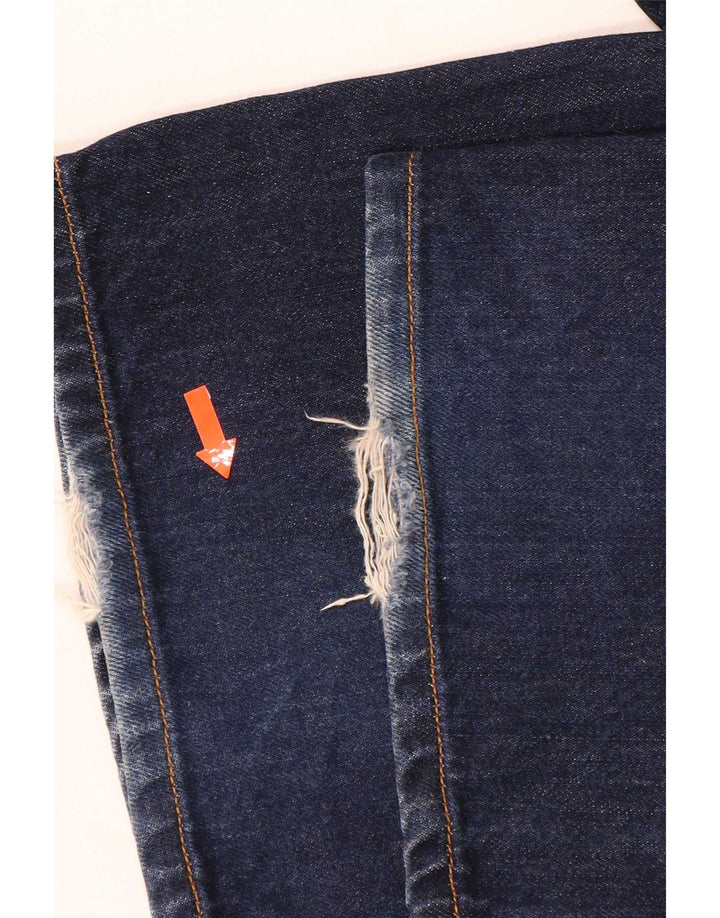 Calça jeans feminina Levi's 751 Straight W34 L30 azul algodão