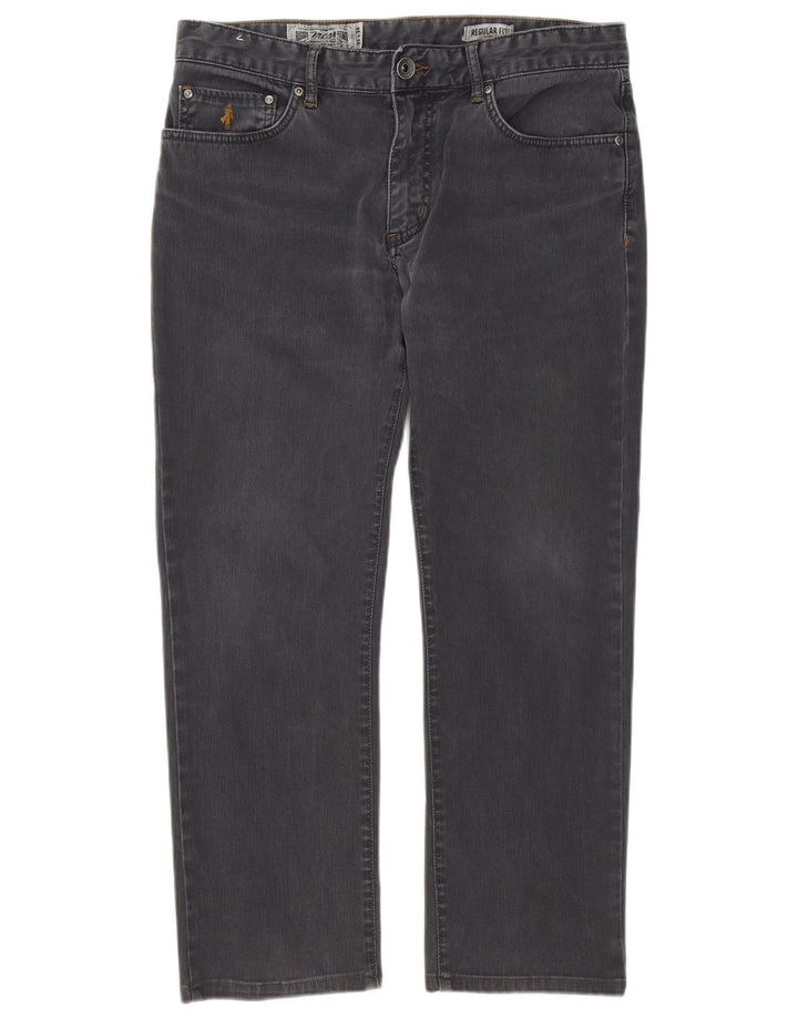 Marlboro Classics Mens Straight Regular Fit Calça Casual W32 L27 Cinza