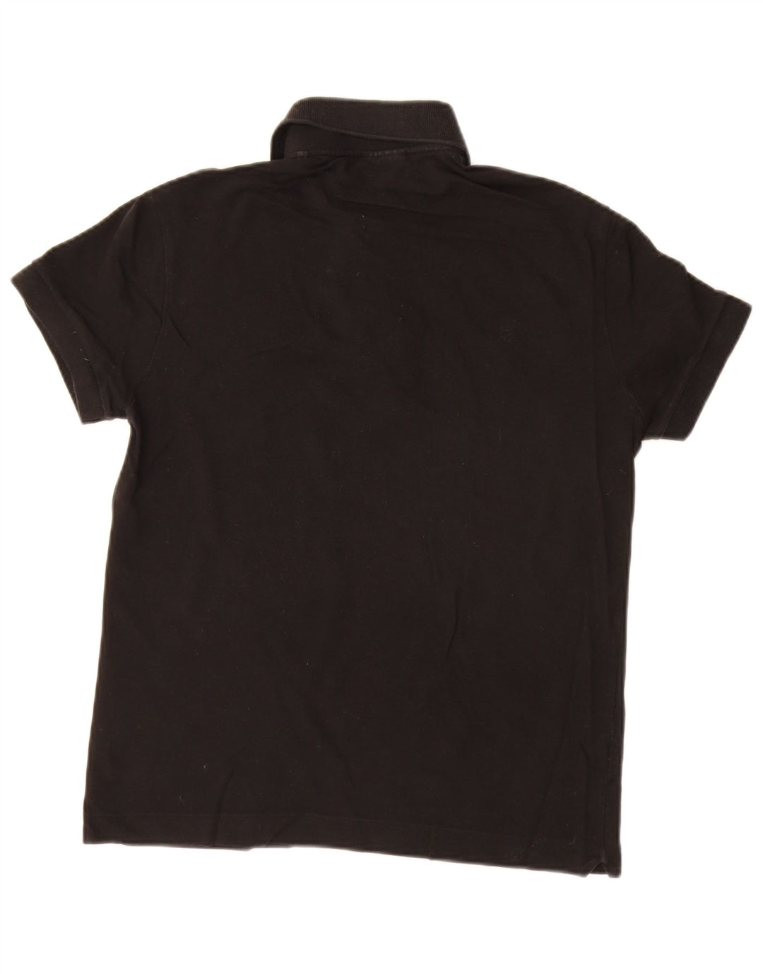 Camisa polo masculina Lacoste tamanho 3 pequeno algodão preto