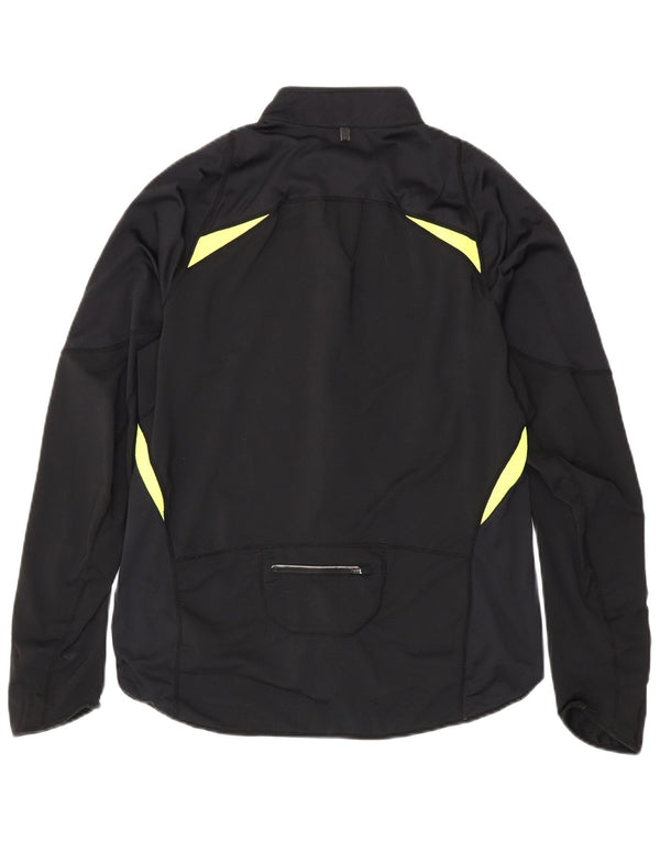 Nike Mens Tracksuit Top Jacket UK 42/44 Grande Preto Colorblock Poliéster