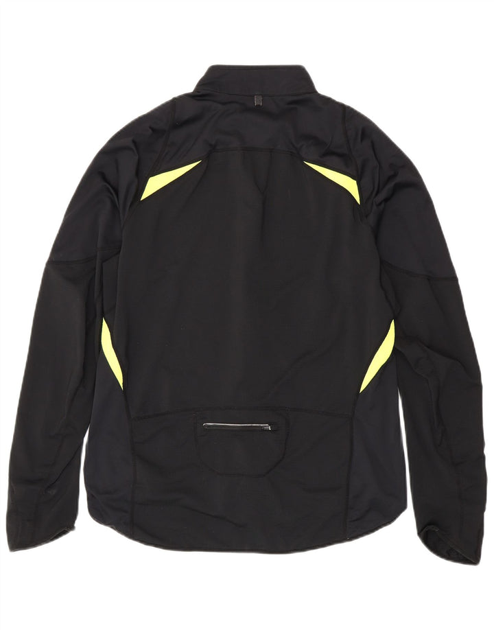Nike Mens Tracksuit Top Jacket UK 42/44 Grande Preto Colorblock Poliéster