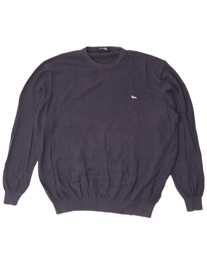 Suéter masculino Harmont & Blaine com gola redonda 3XL azul marinho