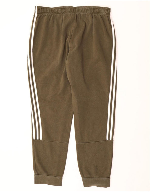 ADIDAS Calças de treino masculinas Joggers XL Khaki Cotton