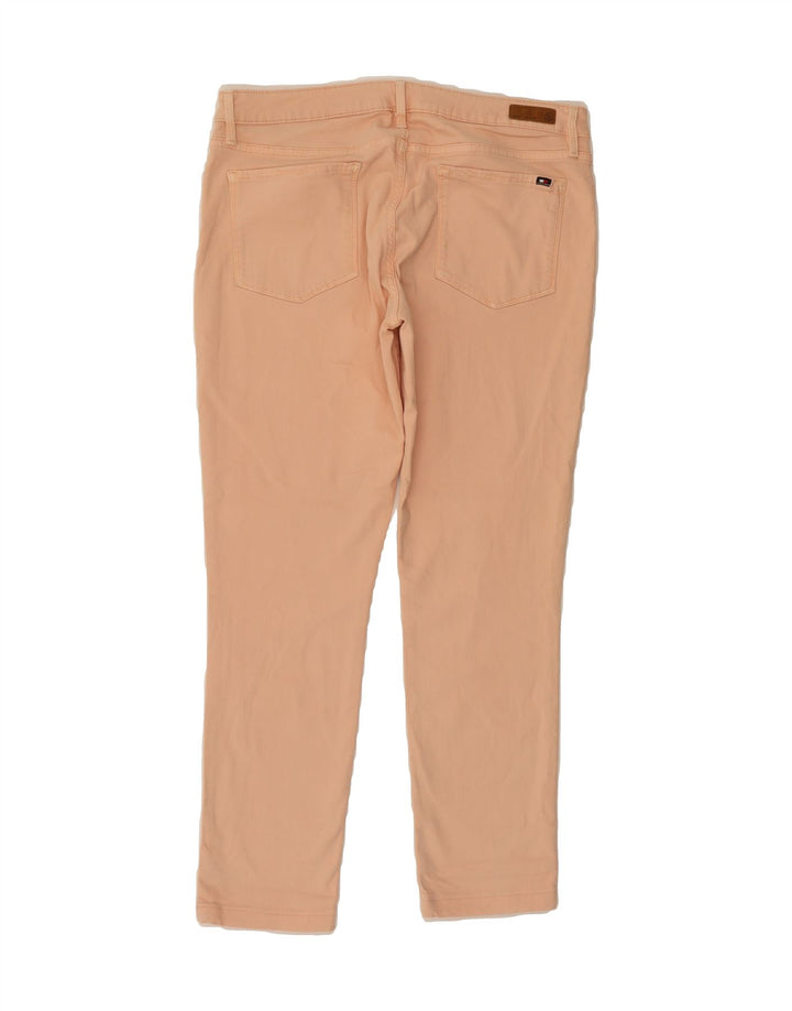 TOMMY HILFIGER Womens Slim Casual Trousers W32 L27 Pink Cotton Vintage Tommy Hilfiger and Second-Hand Tommy Hilfiger from Messina Hembry 