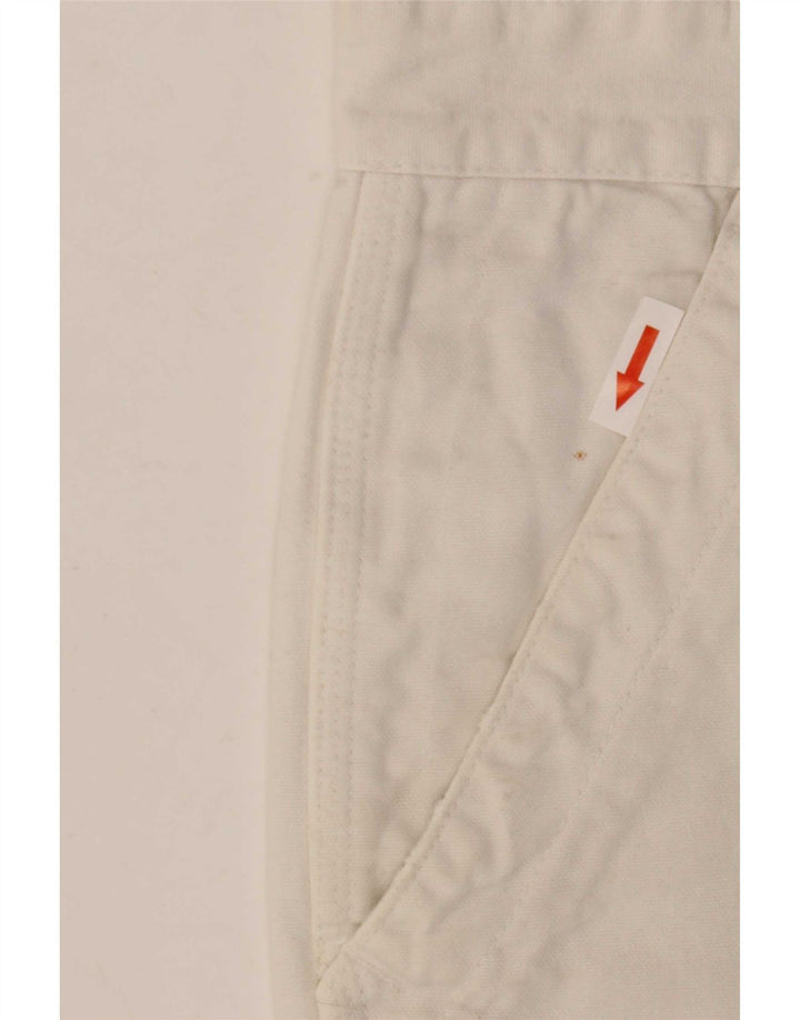 Murphy & Nye Mens Chino Shorts W33 Médio Off White Algodão