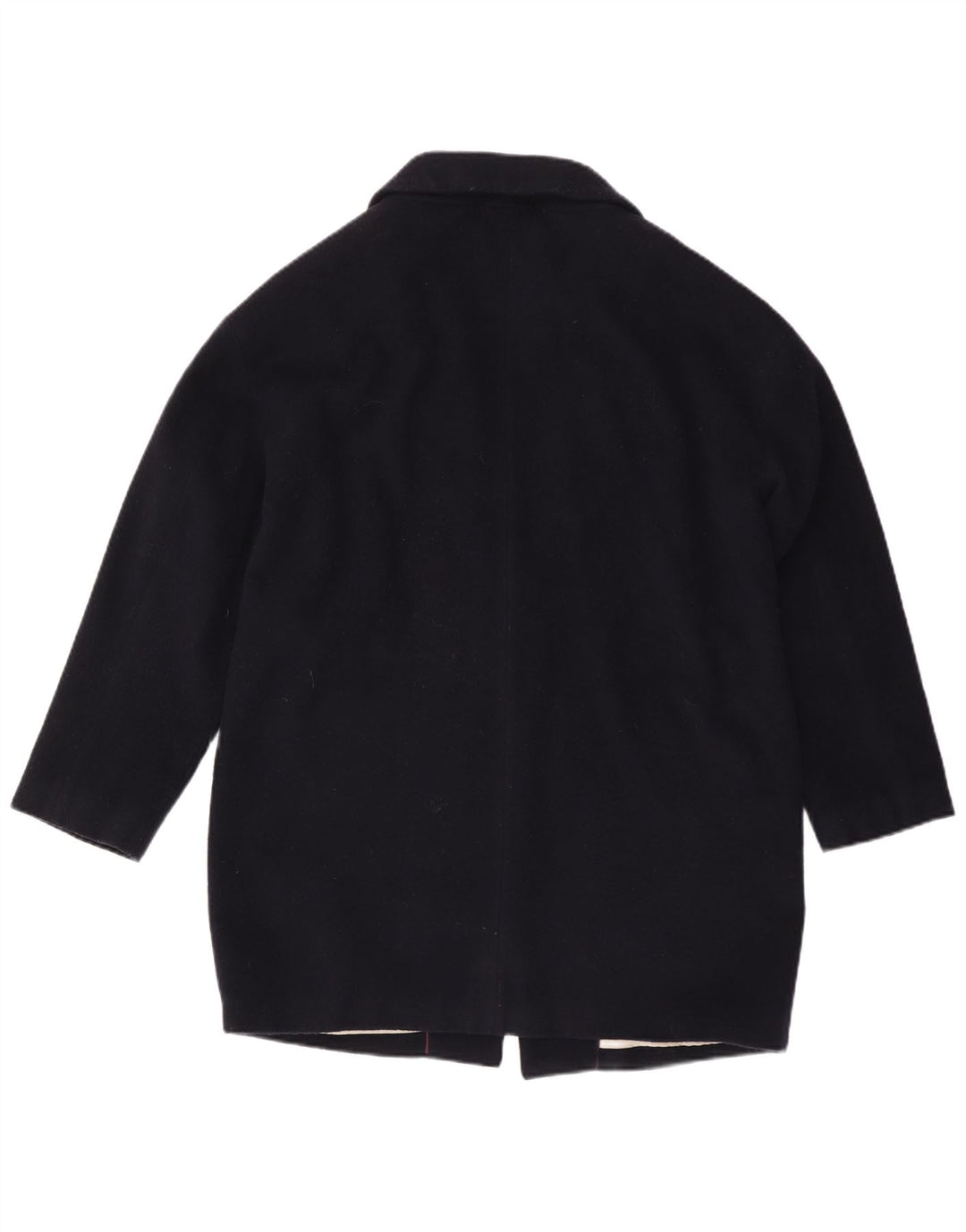 Sobretudo feminino CREW CLOTHING UK 14 grande lã azul marinho