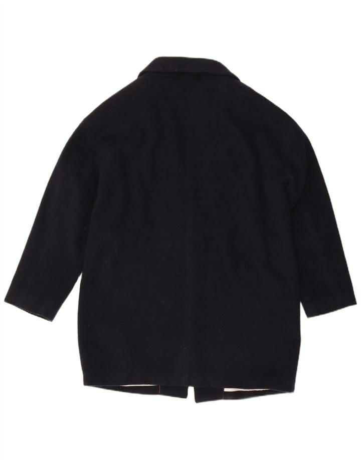 Sobretudo feminino CREW CLOTHING UK 14 grande lã azul marinho