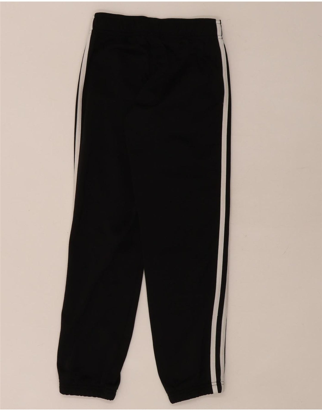Adidas meninos calças de treino joggers 7-8 anos preto poliéster