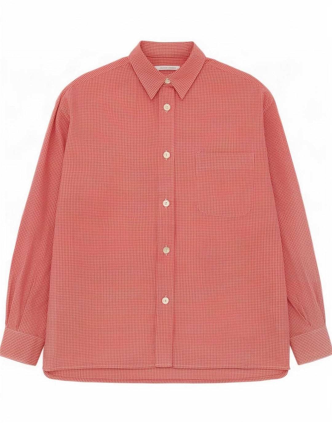 Camisa feminina Marella UK 16 grande poliéster vermelho guingão
