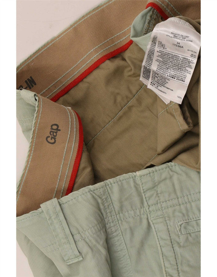 Shorts Chino Masculino Gap Grande W34 Algodão Verde