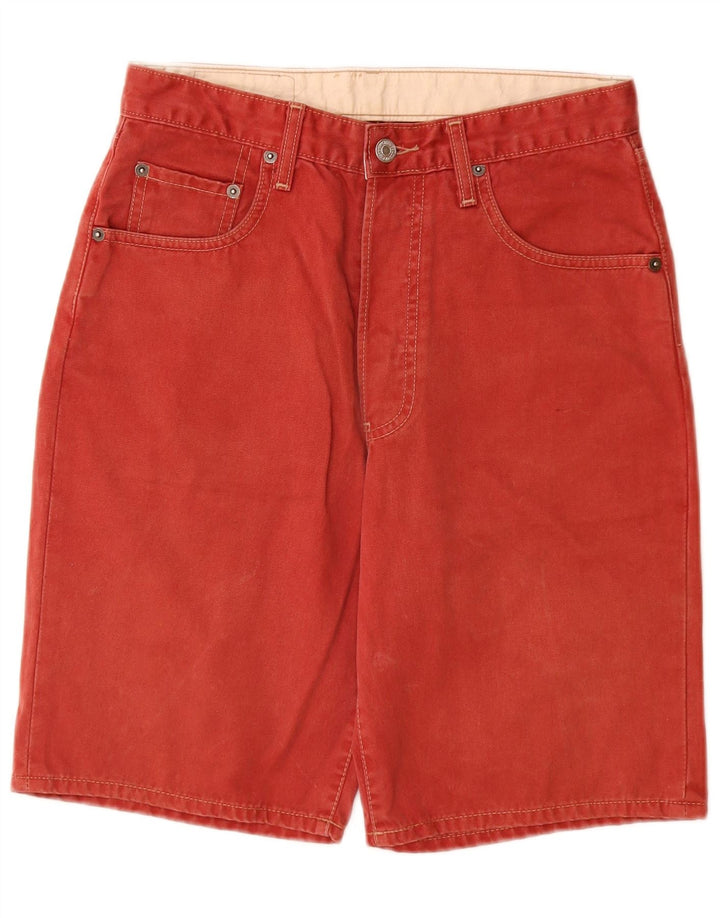 LEVI'S Masculino 476 Shorts Jeans W30 Médio Algodão Vermelho