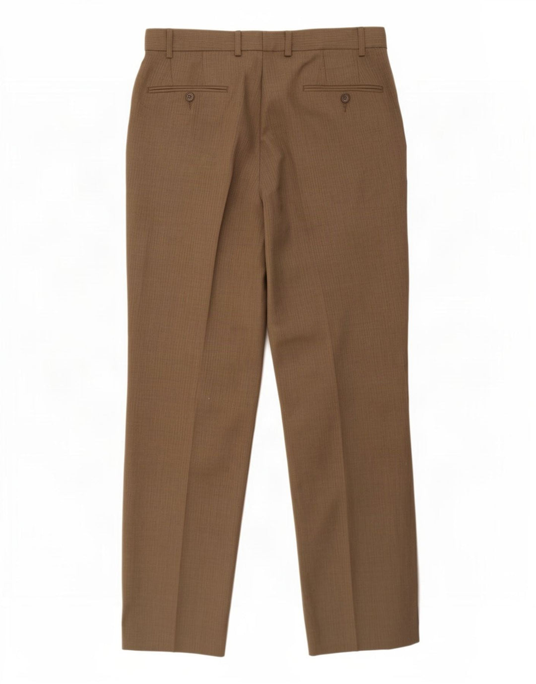 Calça chino reta masculina Marks & Spencer W34 L31 poliéster cinza