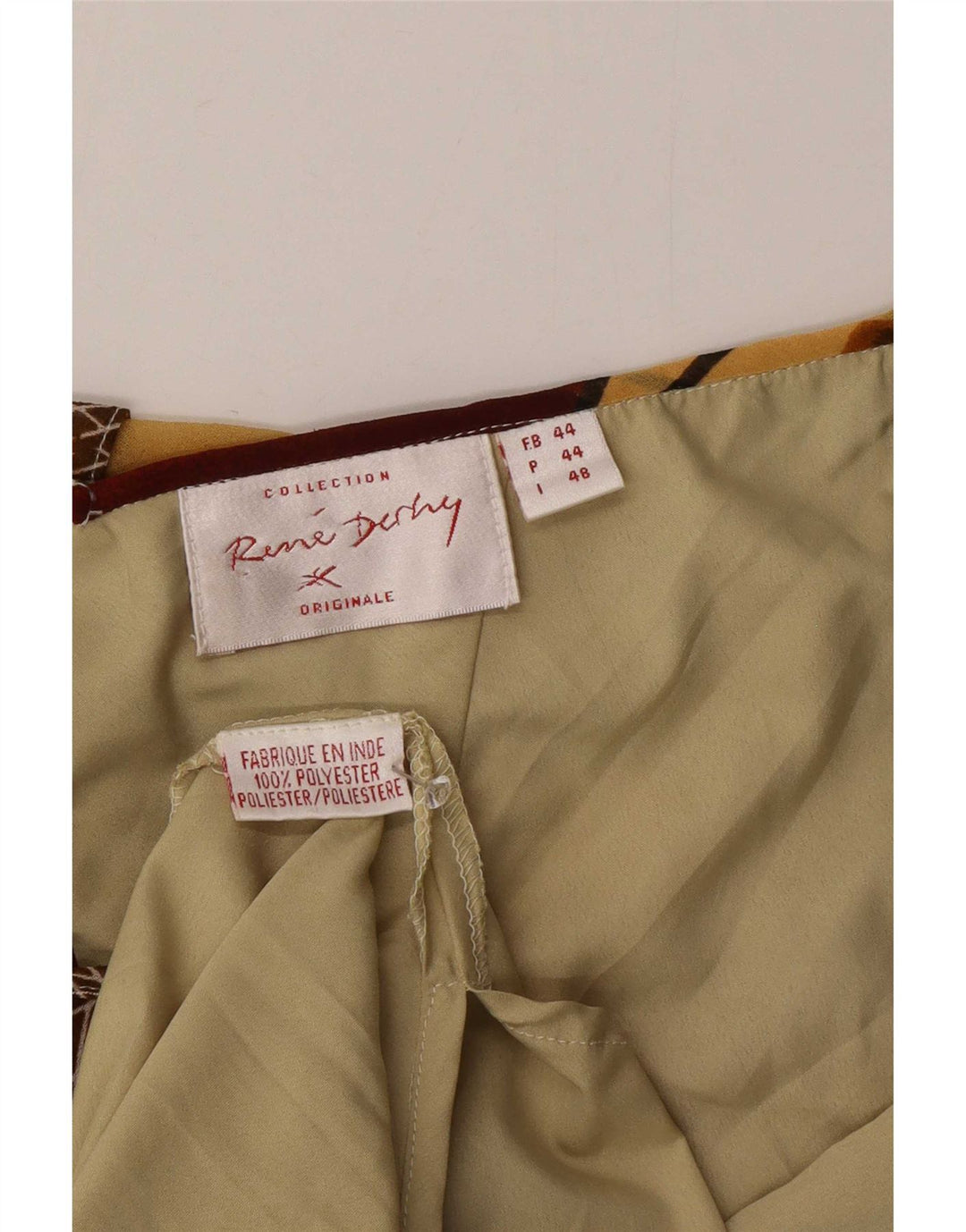Vestido assimétrico feminino Rene Derhy IT 48 XL patchwork multicolorido