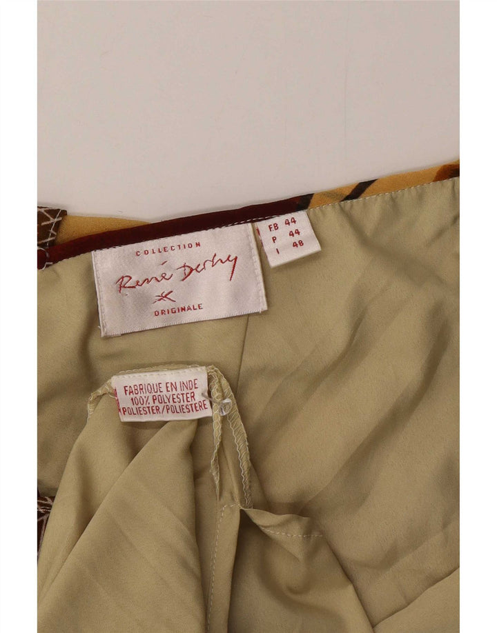 Vestido assimétrico feminino Rene Derhy IT 48 XL patchwork multicolorido