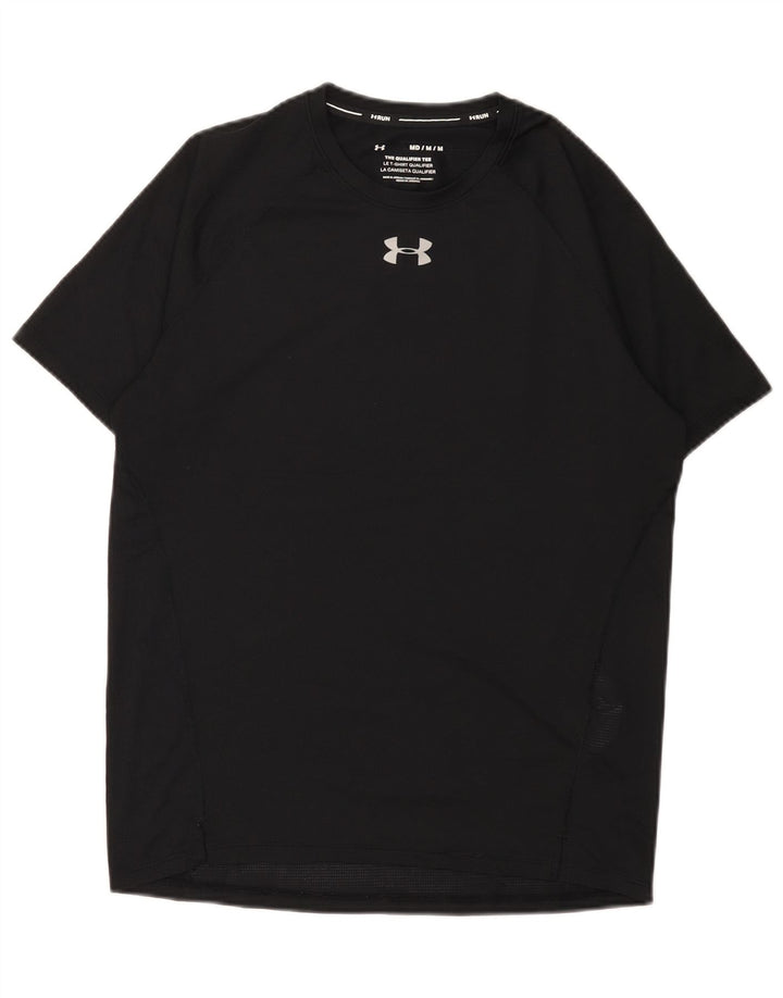 Under Armour Mens Camiseta Top Médio Poliéster Preto