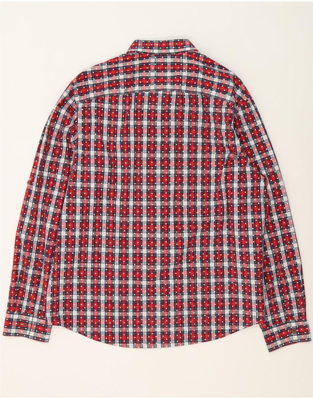 Camisa masculina Penguin Heritage Slim Fit 2XL algodão xadrez vermelho