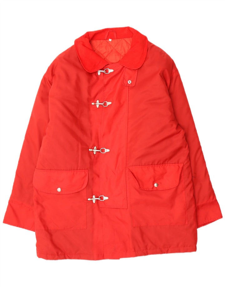 Sobretudo masculino vintage UK 42 XL vermelho