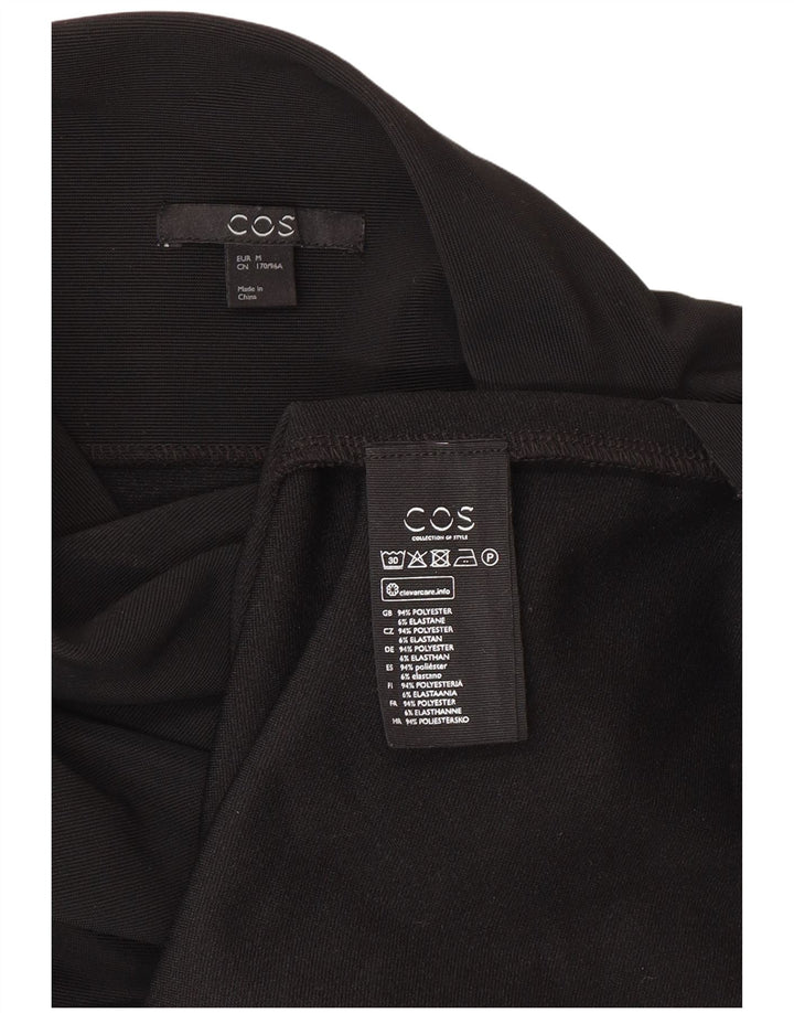 Vestido túnica feminino Cos manga 3/4 Reino Unido 14 poliéster preto médio