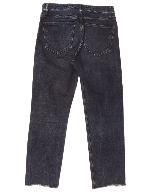 Zara Jeans Slim Feminino EU 36 XS W26 L25 Azul Marinho Algodão