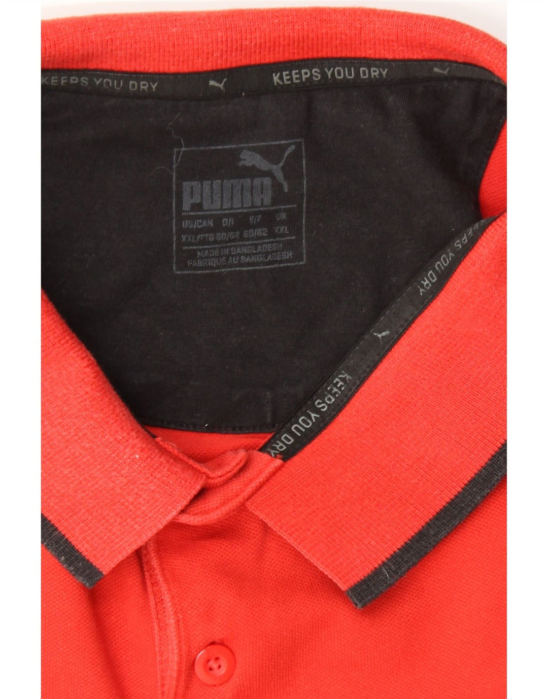 PUMA Mens Polo Shirt 2XL Red Vintage Puma and Second-Hand Puma from Messina Hembry 
