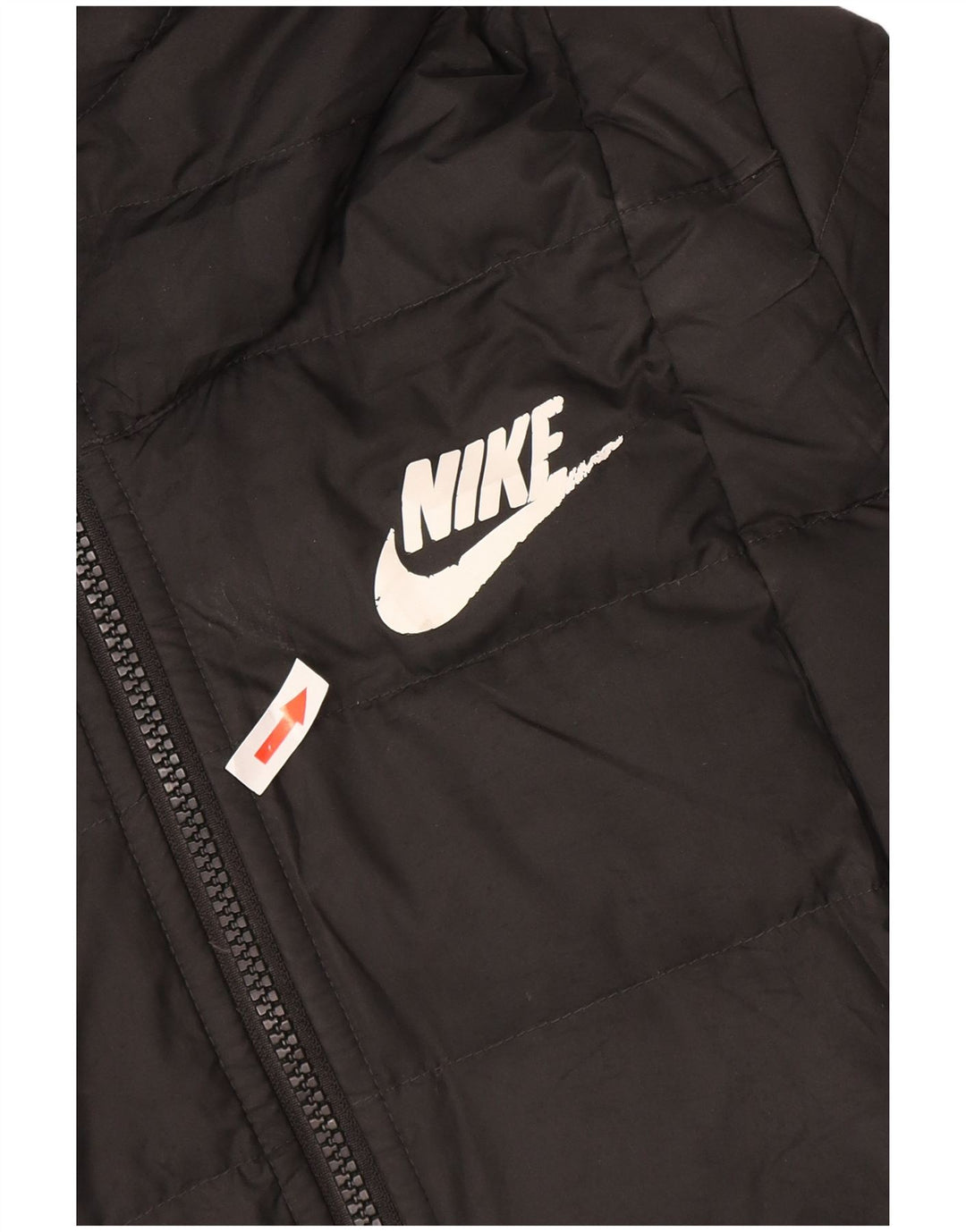 Jaqueta acolchoada com capuz feminina Nike UK 12 cinza médio