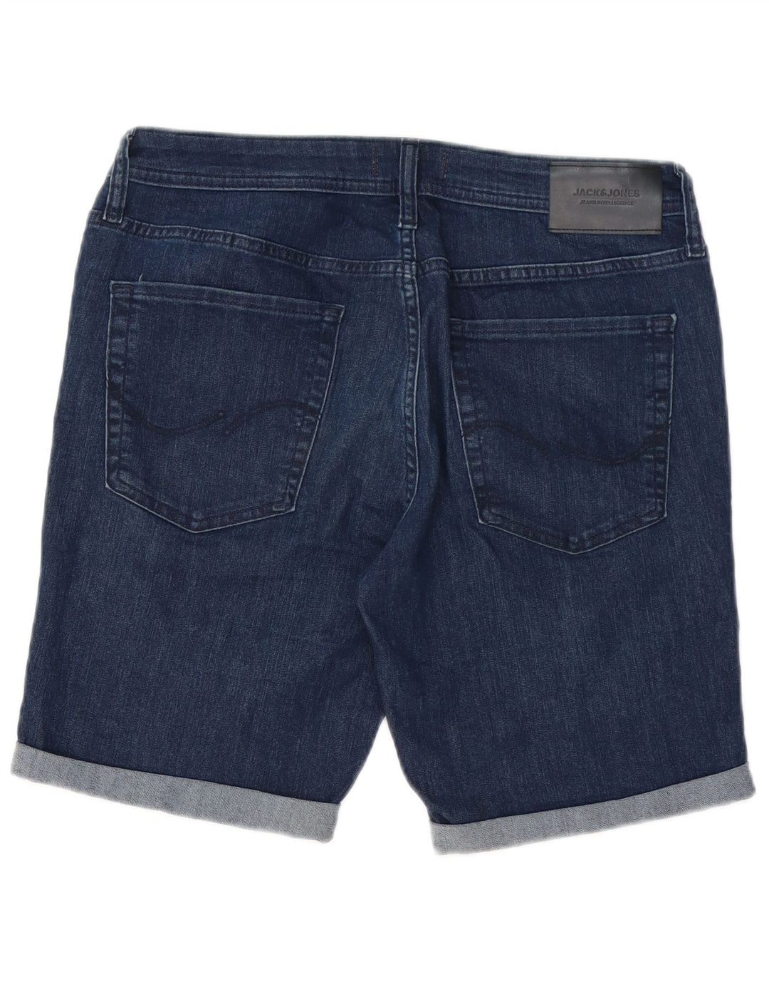 Shorts jeans Liam masculino Jack & Jones grande W34 algodão azul marinho