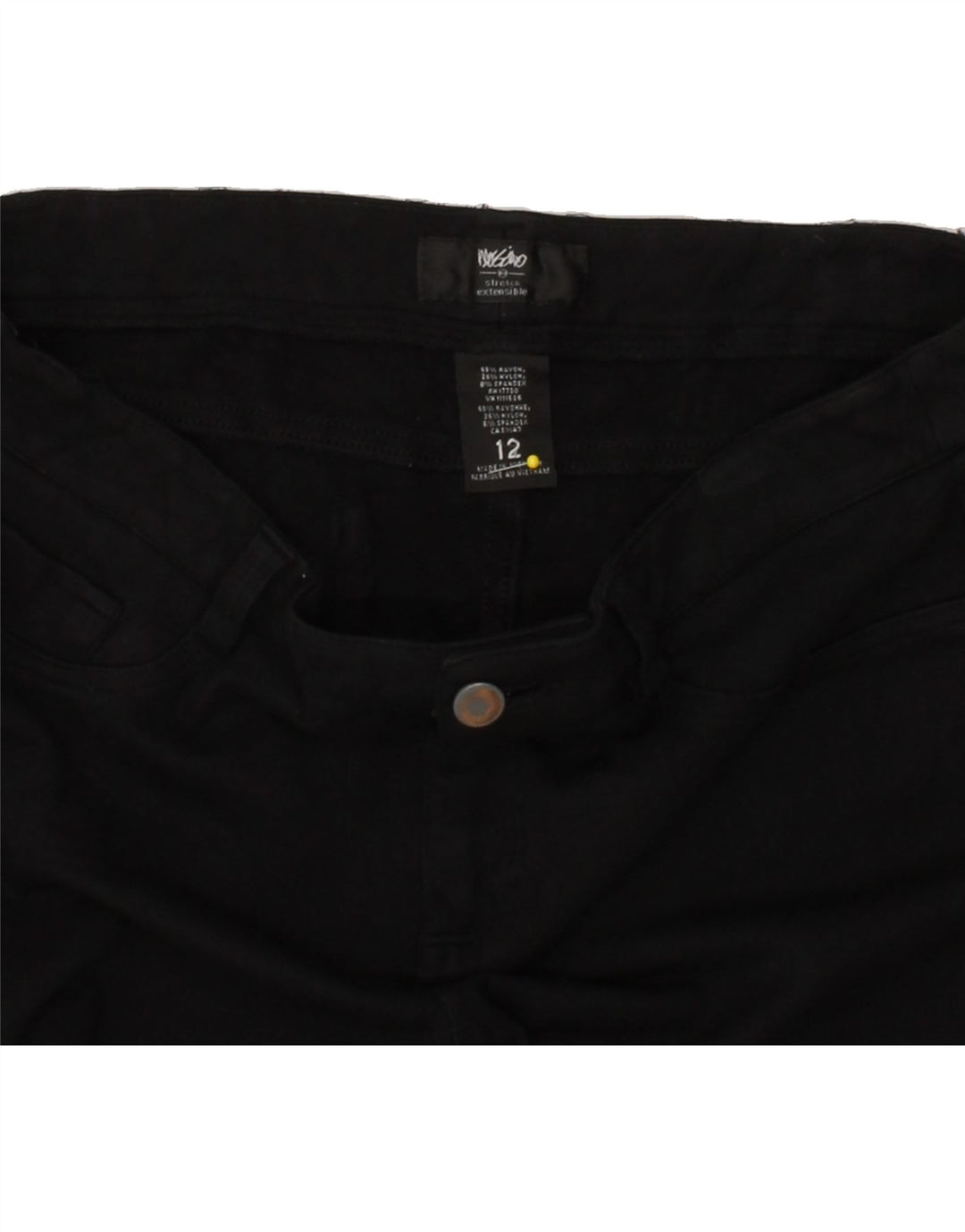 MOSSIMO Womens Stretch Skinny Casual Trousers US 12 Large W34 L27 Black Vintage Mossimo and Second-Hand Mossimo from Messina Hembry 