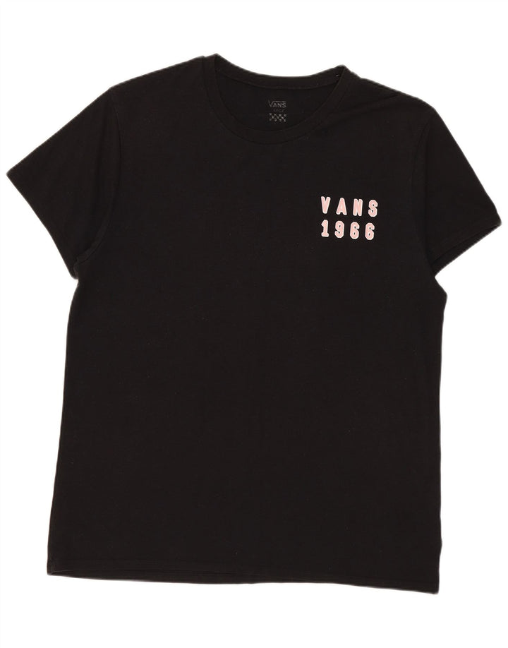 Camiseta Vans Feminina Graphic UK 16 Grande Poliéster Preto