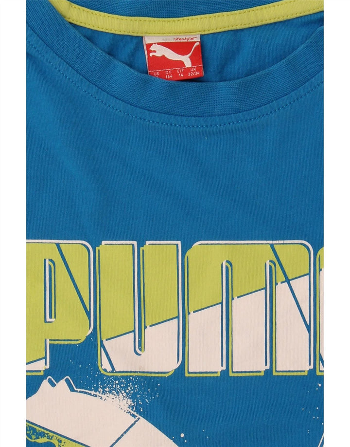 Top Puma Menino Graphic T-Shirt 13-14 Anos Azul