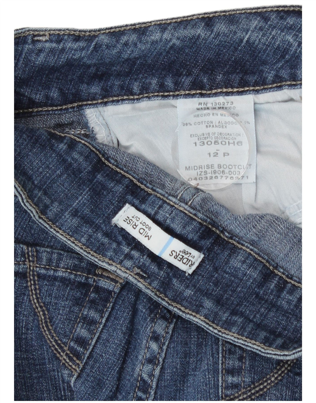 Lee Womens Riders Mid Rise Bootcut Jeans EUA 12 Grande W32 L28 Azul