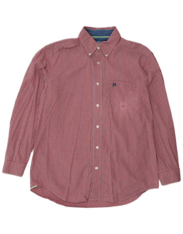 Camisa masculina Harmont & Blaine XL algodão guingão vermelho