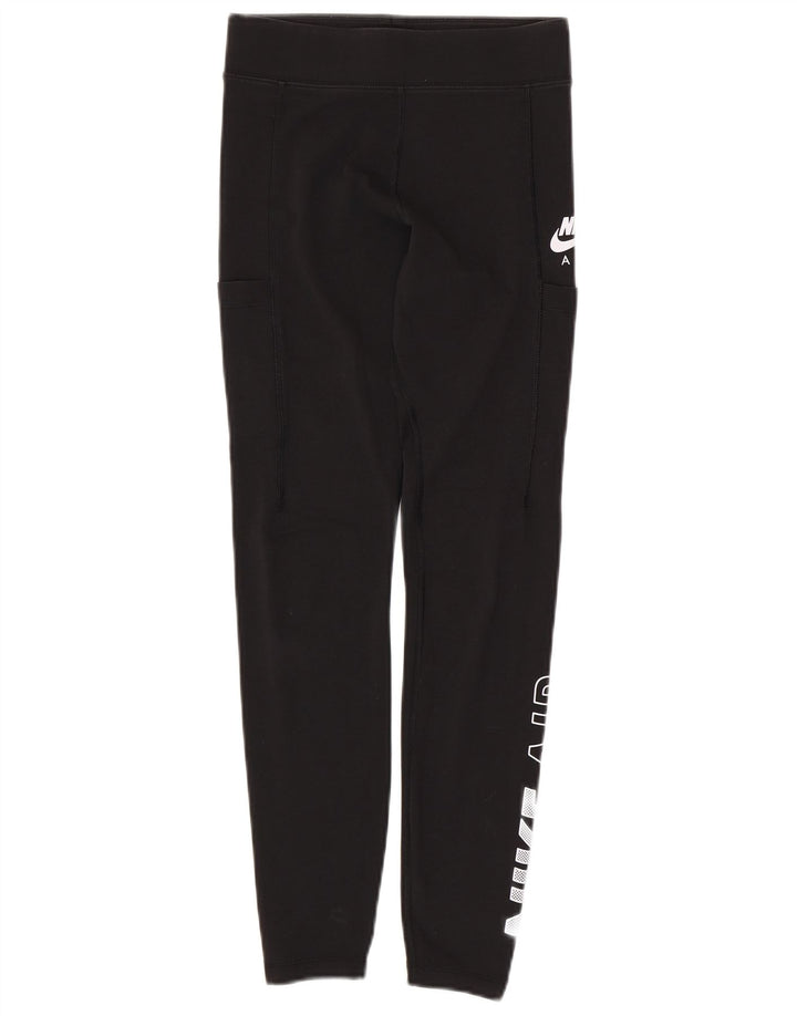Leggings femininas Nike Graphic UK 10 pequenas de algodão preto