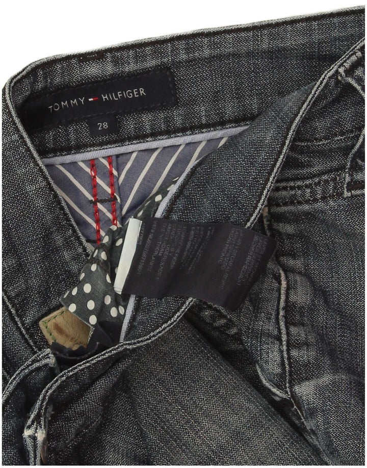 Bermuda jeans feminina Tommy Hilfiger W28 algodão azul médio