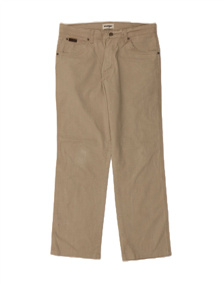 WRANGLER Mens Texas Straight Casual Trousers W33 L32 Beige Cotton Vintage Wrangler and Second-Hand Wrangler from Messina Hembry 